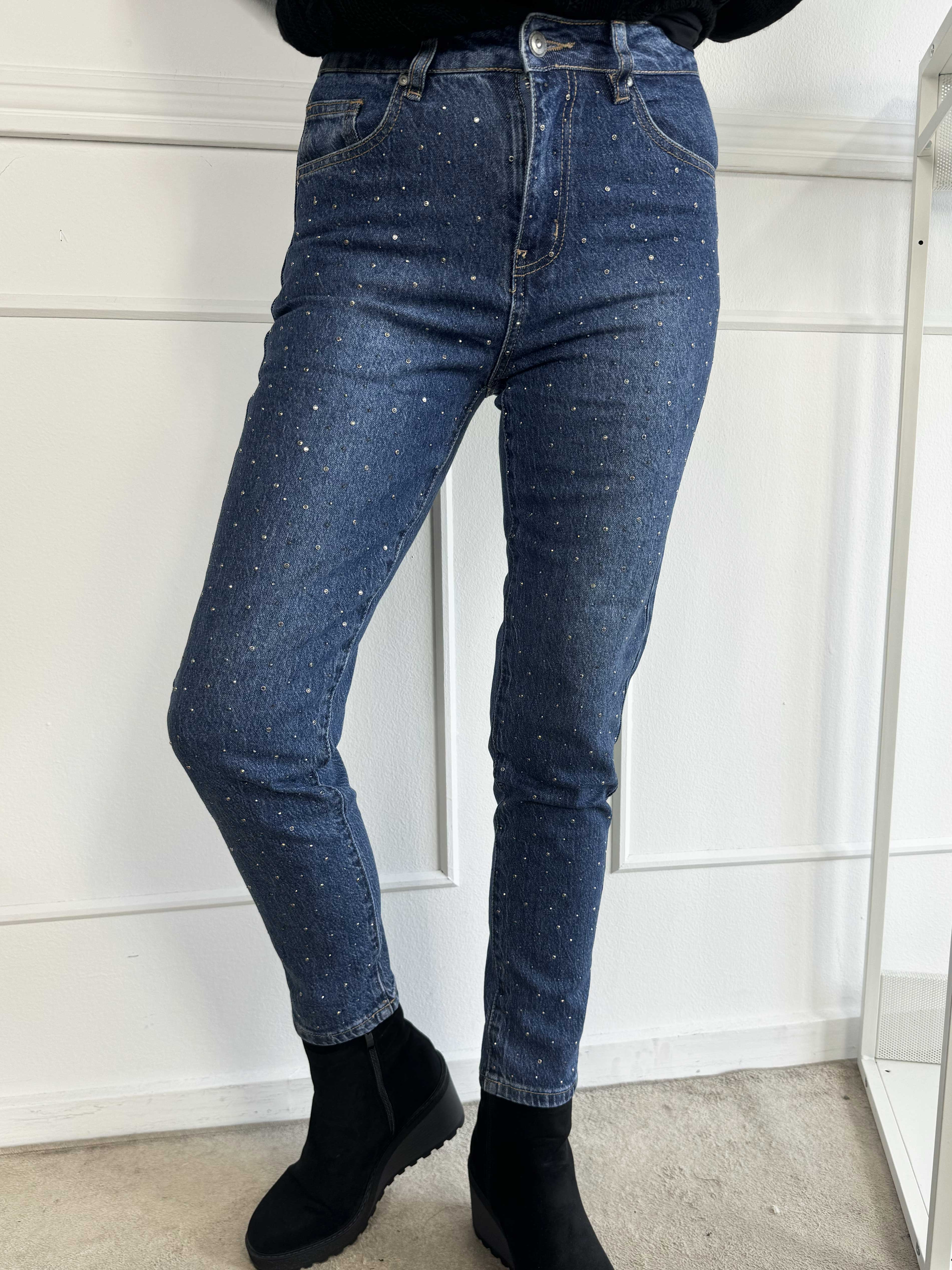 Elara - Jeans pyntet med similisten